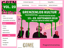 Tablet Screenshot of grenzenlos-kultur.de